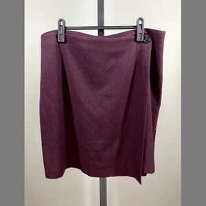 NEW Banana Republic Skirt Womens 10 purple wrap straight career preppy